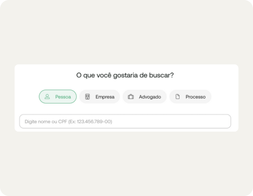 Busca por nome ou CPF na plataforma